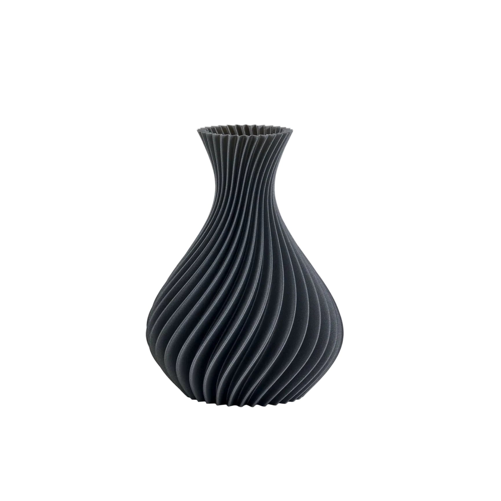 Vaso Spirale Grigio Glitter