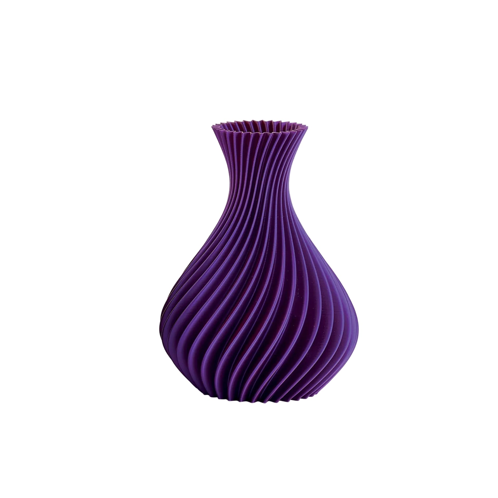 Vaso Spirale Viola Bicolor