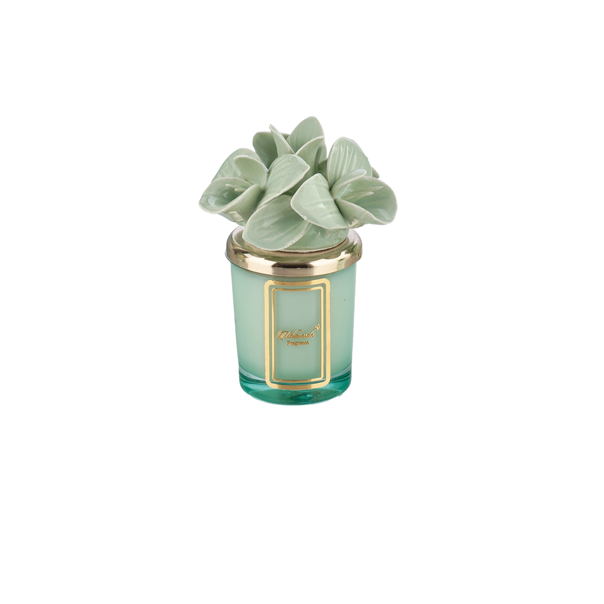 Candela Orchidea Verde Salvia