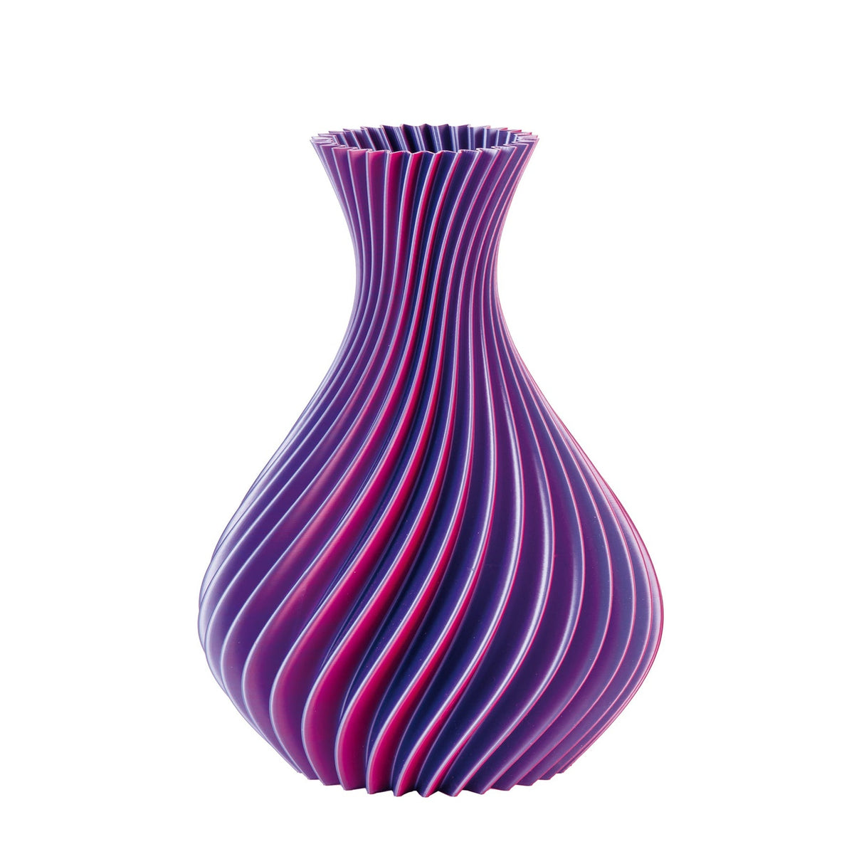 Vaso Spirale Viola Bicolor