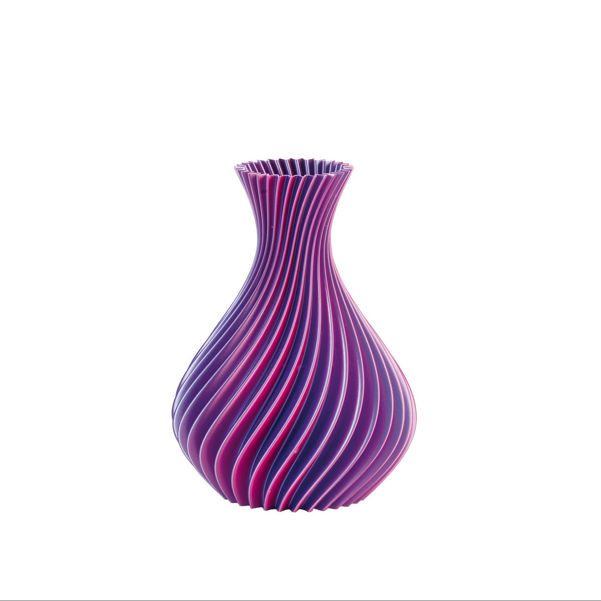 Vaso Spirale Viola Bicolor