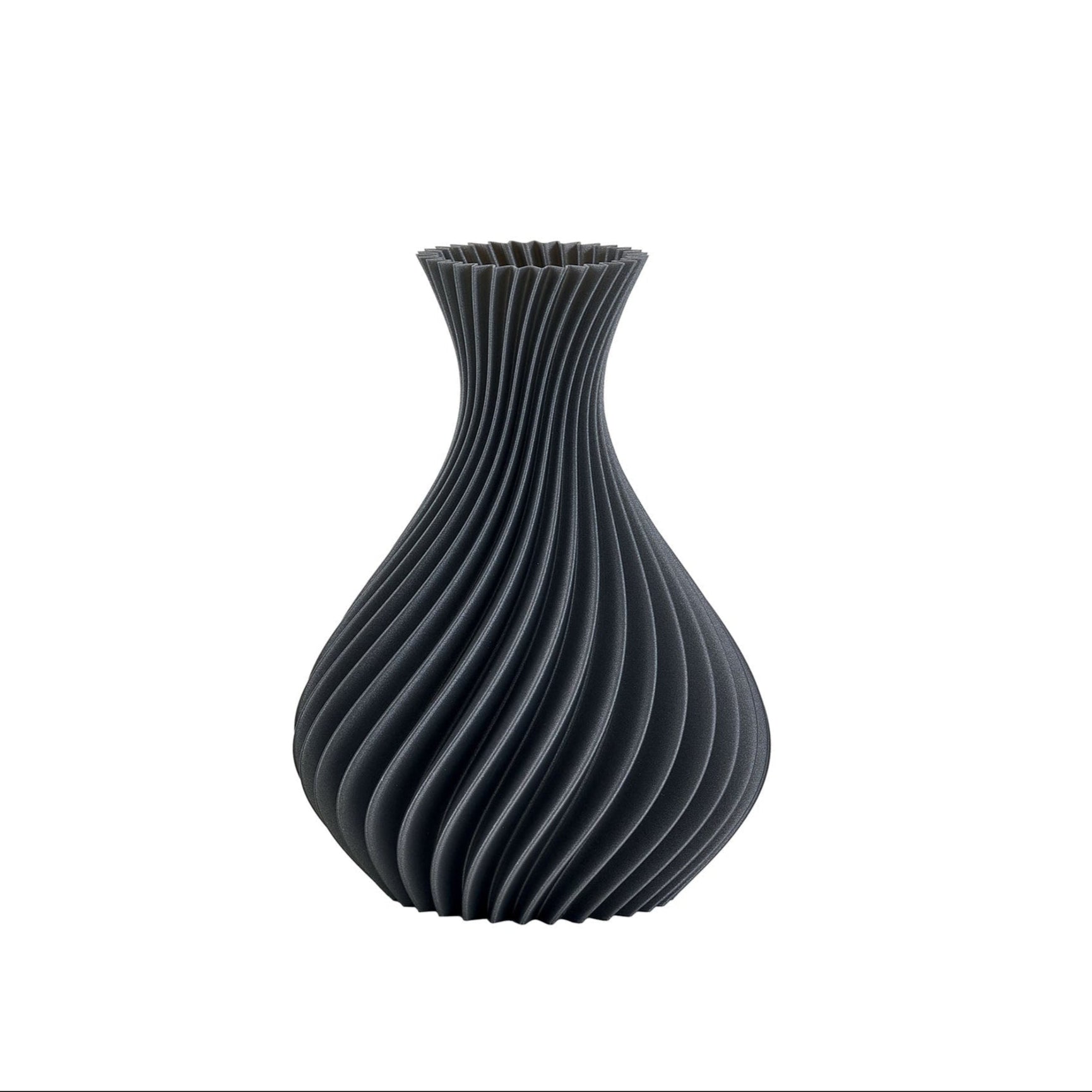 Vaso Spirale Grigio Glitter