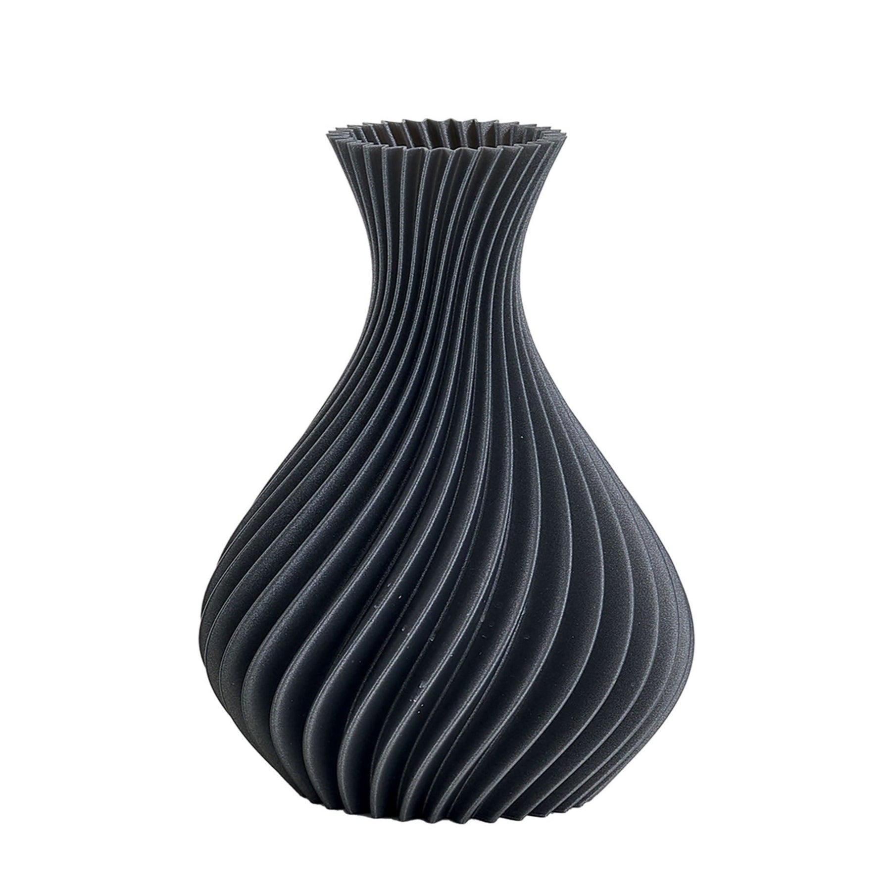 Vaso Spirale Grigio Glitter