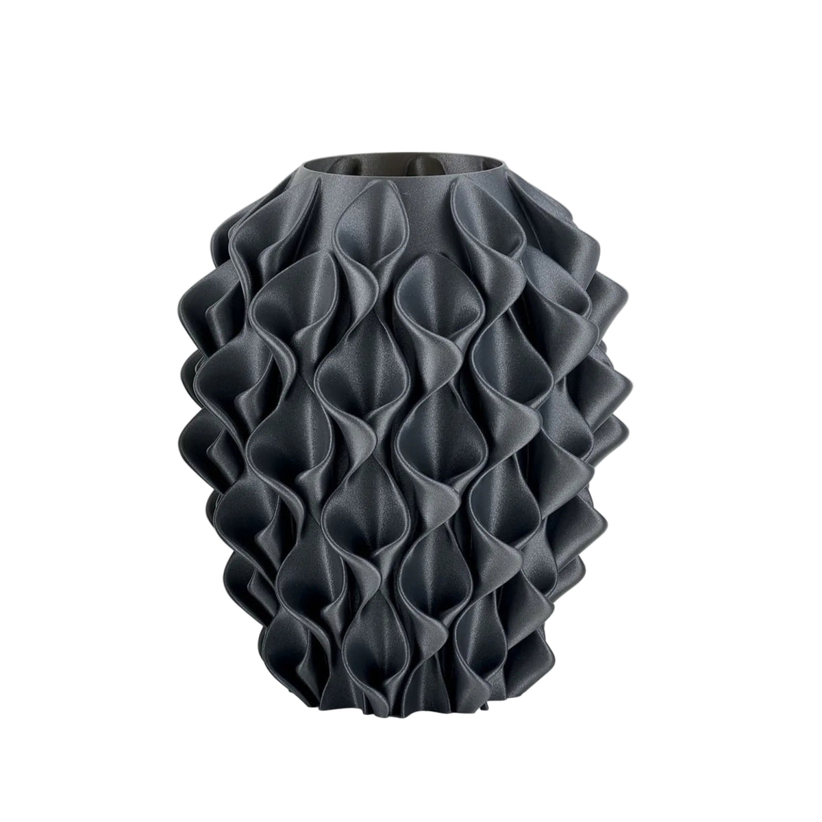 Vaso Fiore Grigio Glitter