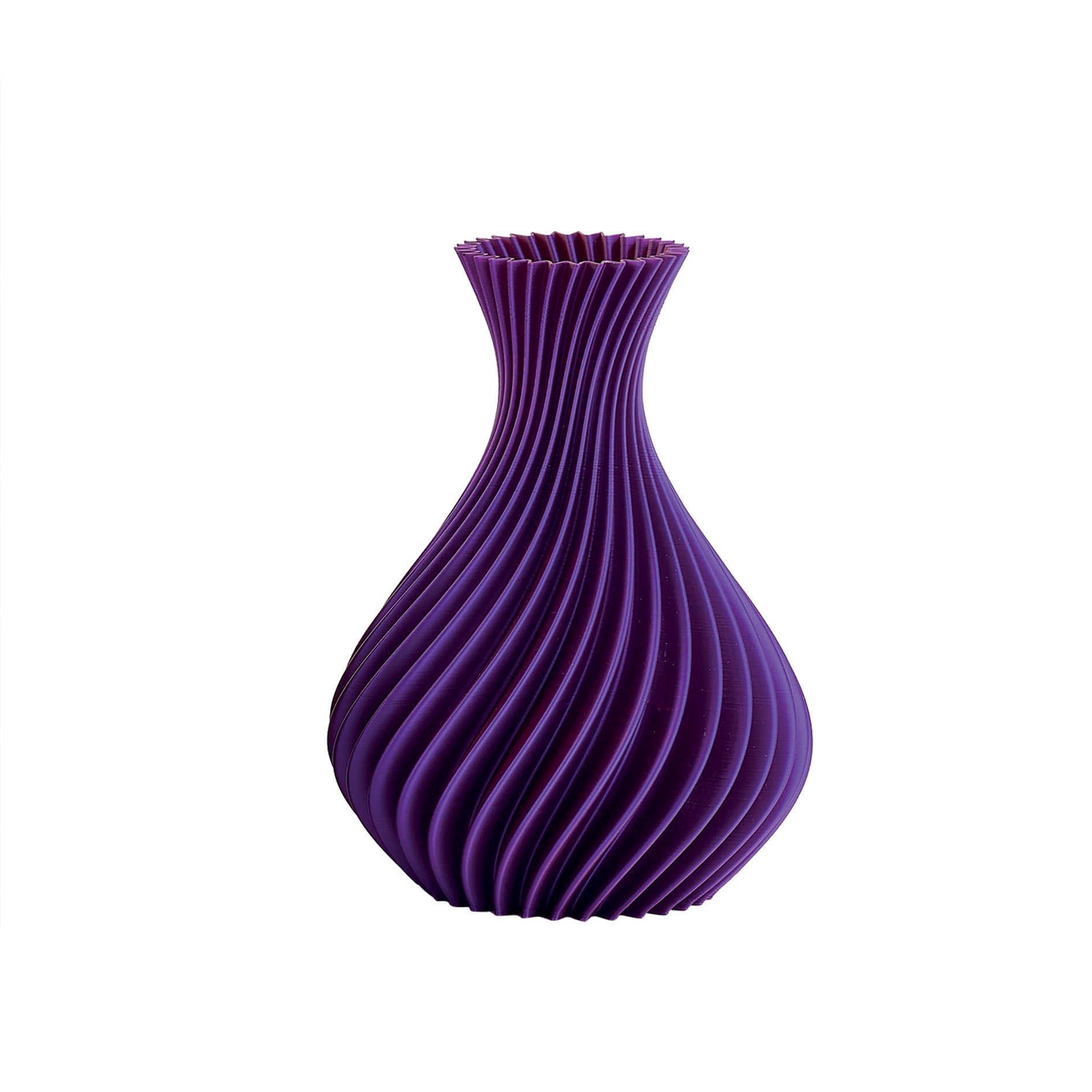 Vaso Spirale Viola Bicolor