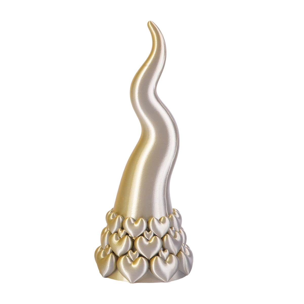 Corno Cuori Oro Silver