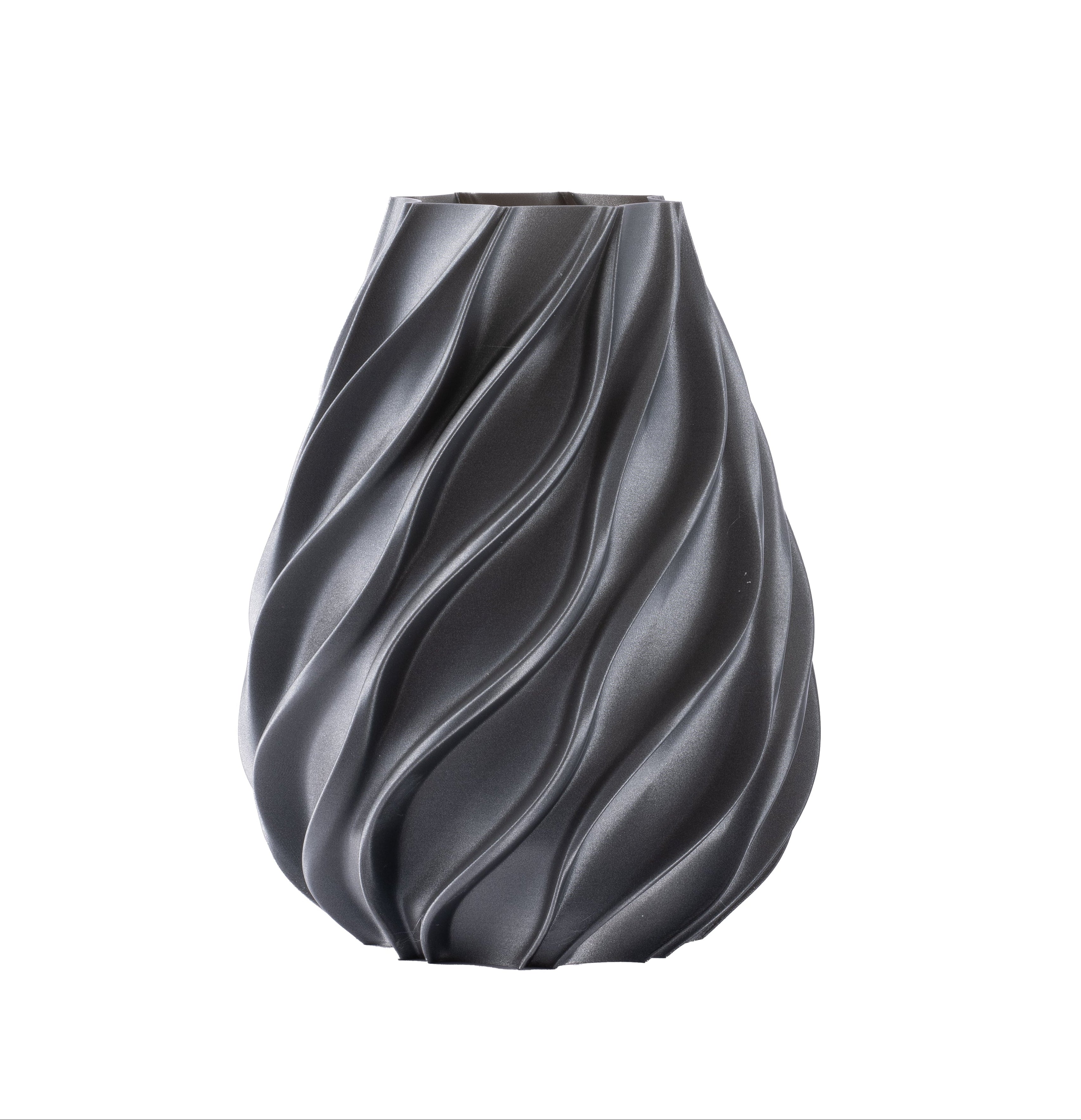 Vaso Twist Grigio Glitter