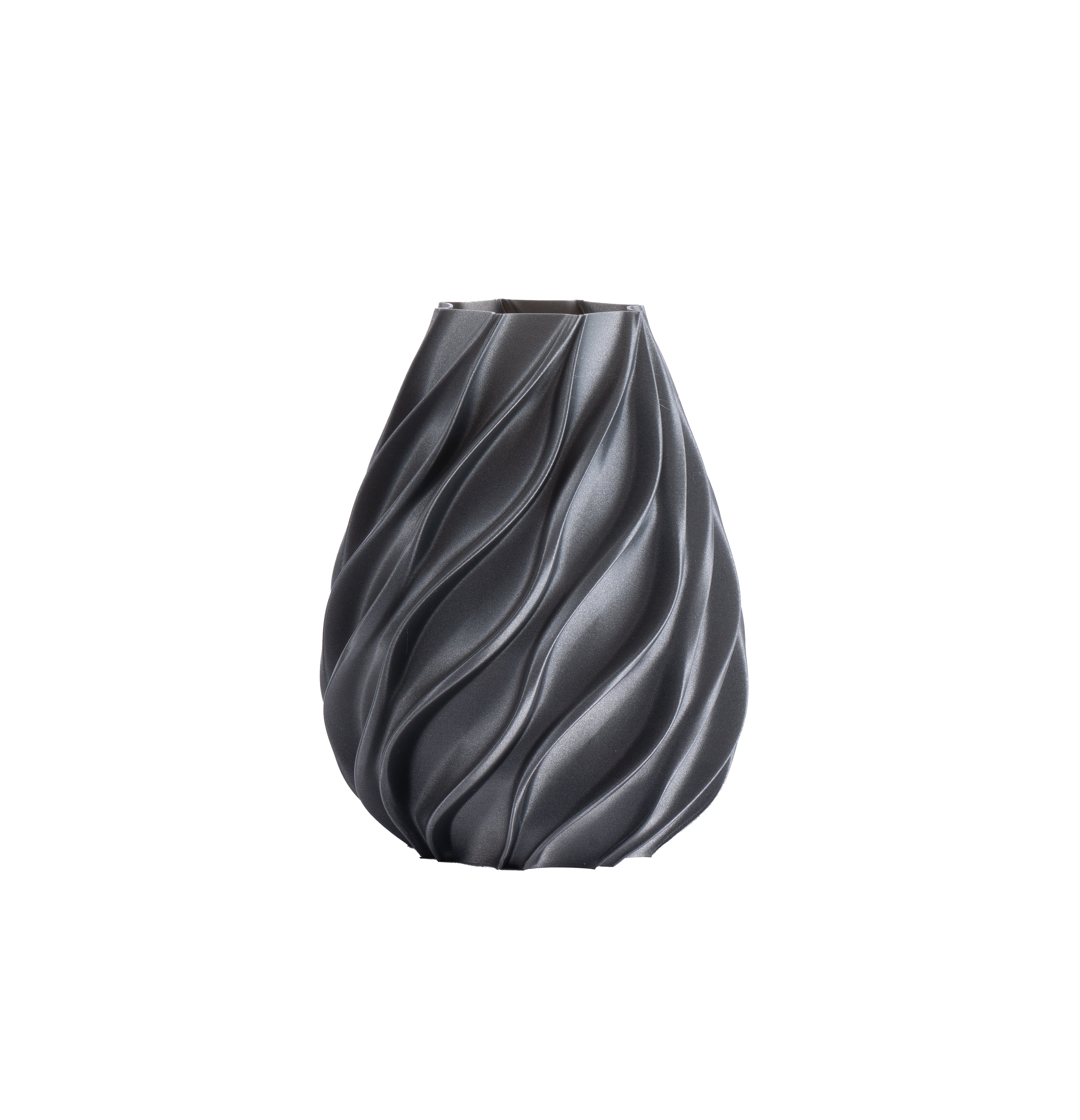 Vaso Twist Grigio Glitter