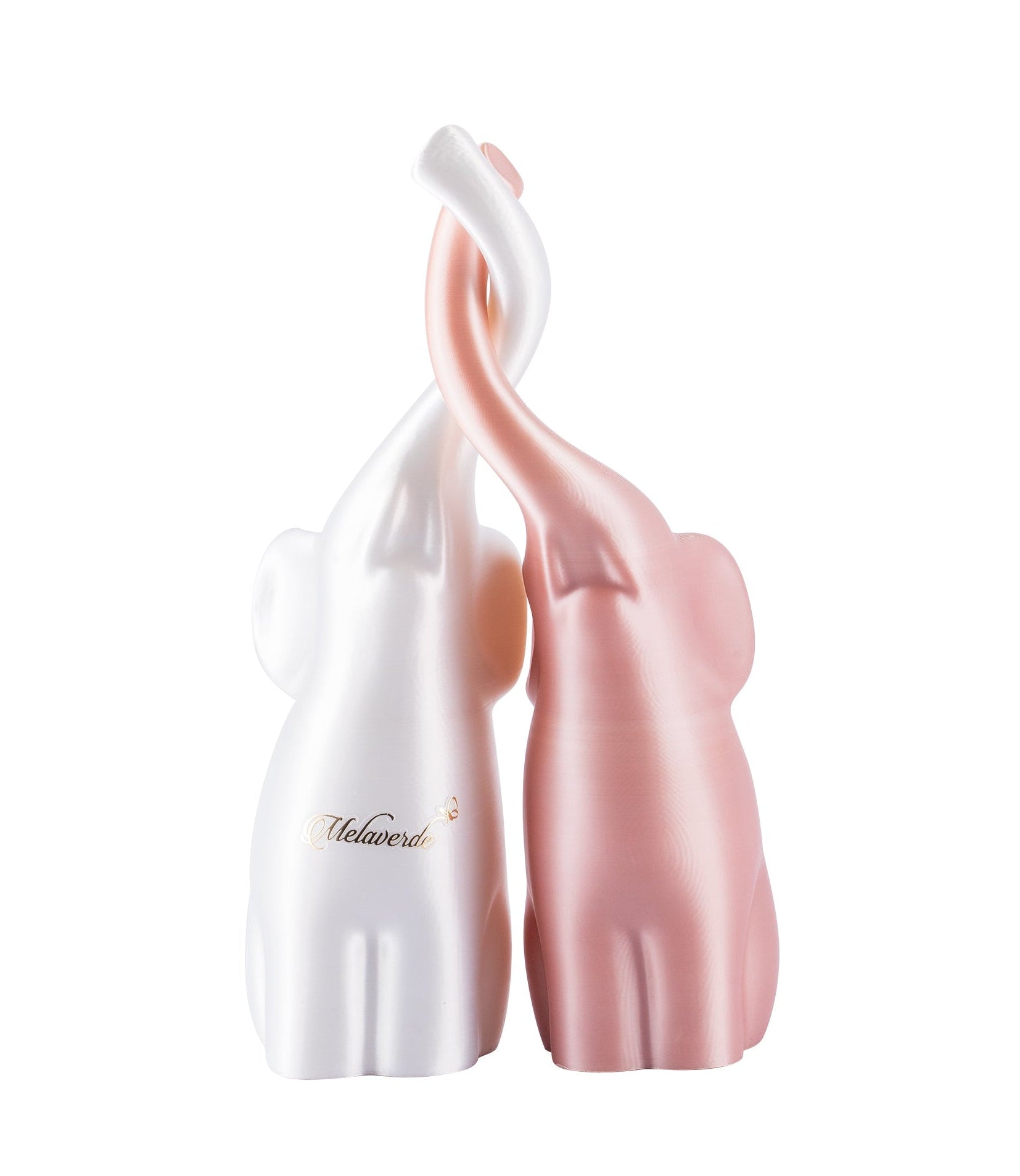 Elefanti intrecciati Cipria